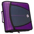 Case-It Case It  3 in. 3 Rings Large Capacity Zipper Binder, Purple CAED145PP